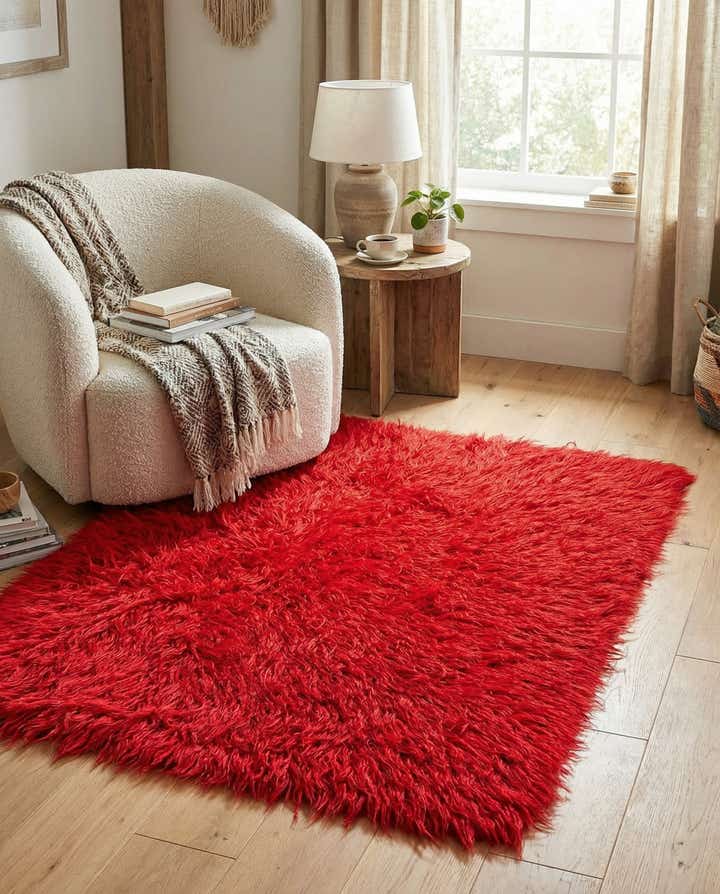 3' 5 x 4' 2 Hand Knotted Moroccan Wool Rug