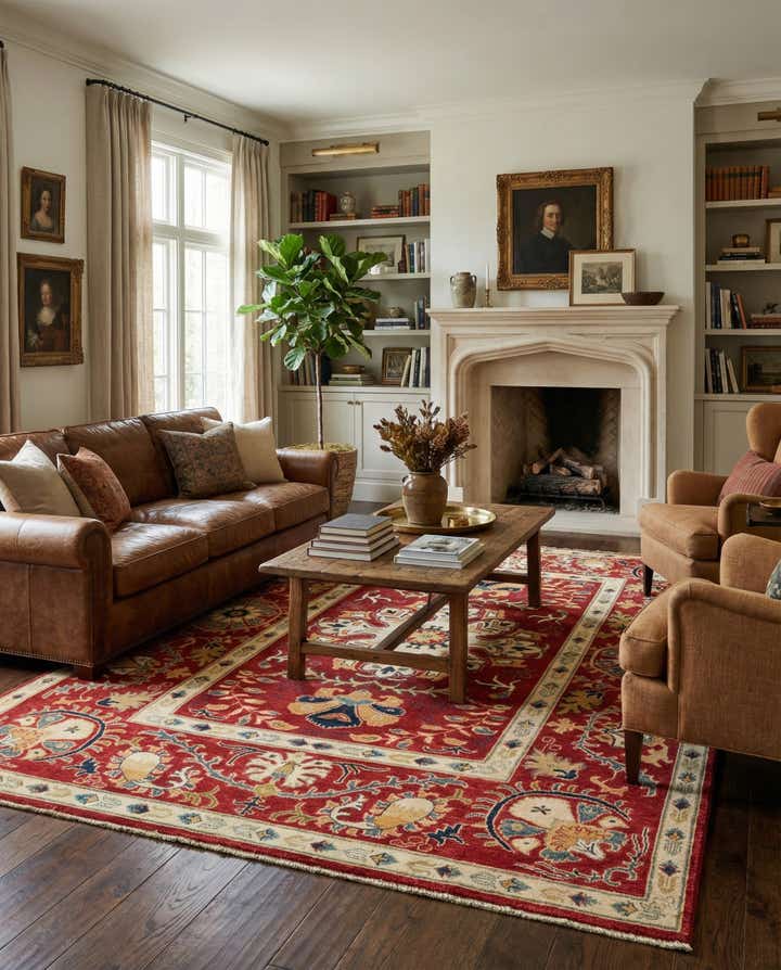 5' 8 x 7' 9 Hand Knotted Kazak Rug