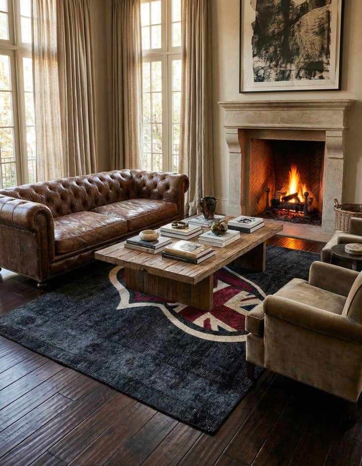 Detail image of 6' 2 x 9' 3  Hand Knotted Ultra Vintage Persian Wool Rug