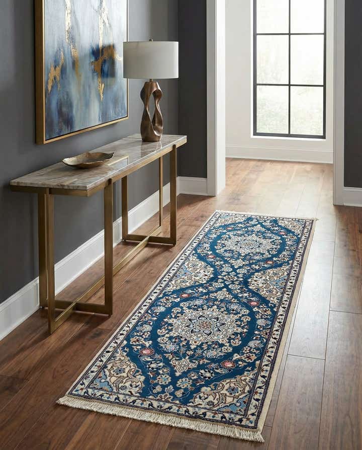 1' 8 x 4' 10 Hand Knotted Nain Rug