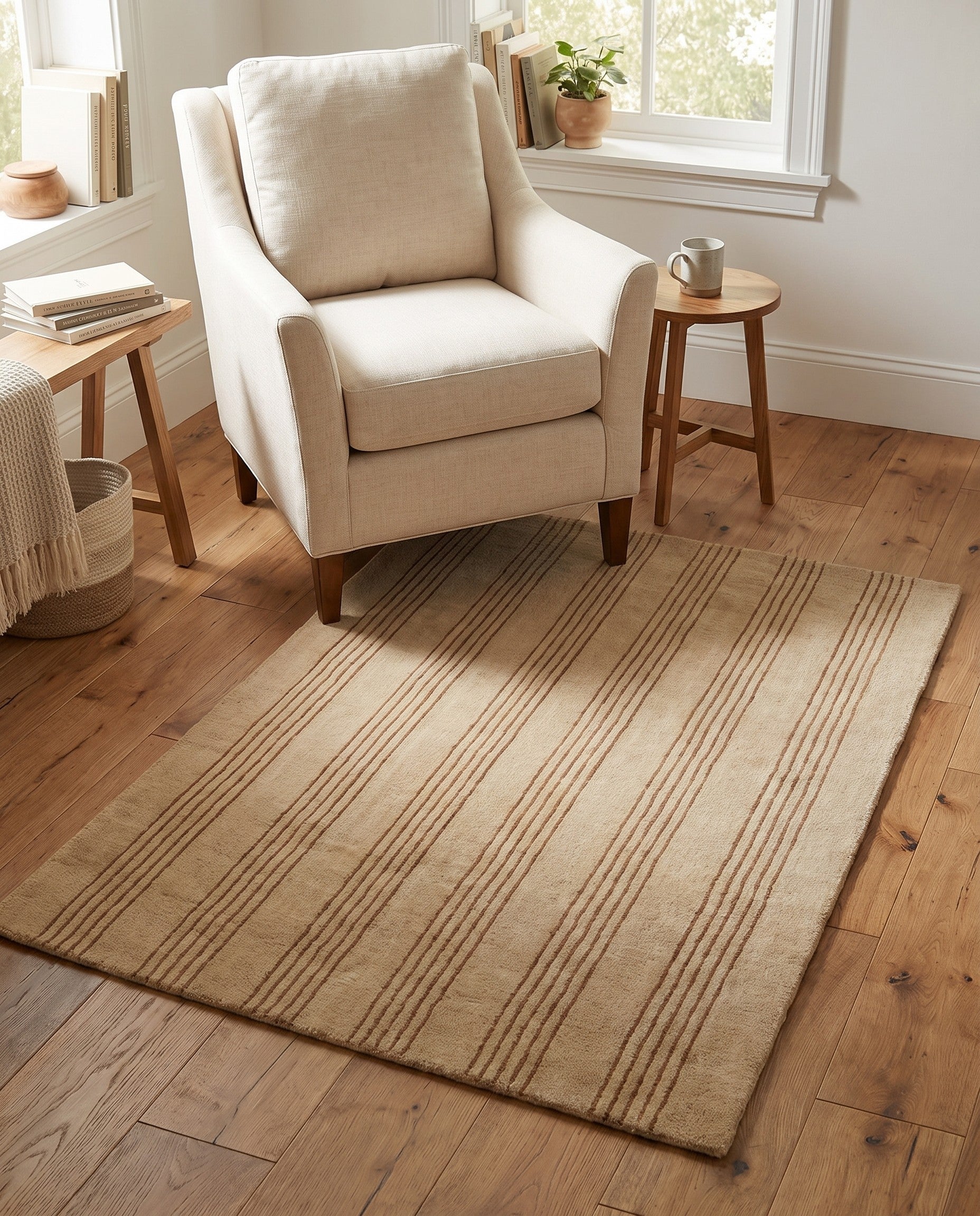 3' 3 x 5' 3 Jill Zarin Striped Wool Rug