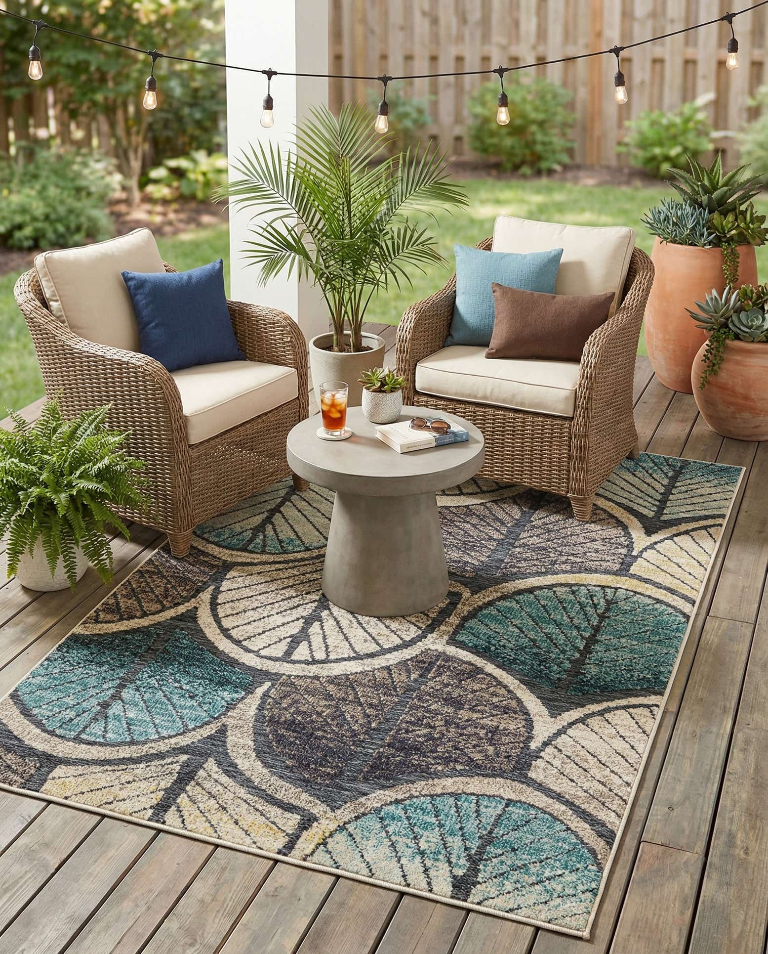 4' x 6' Easy-Clean Casablanca Indoor / Outdoor Rug