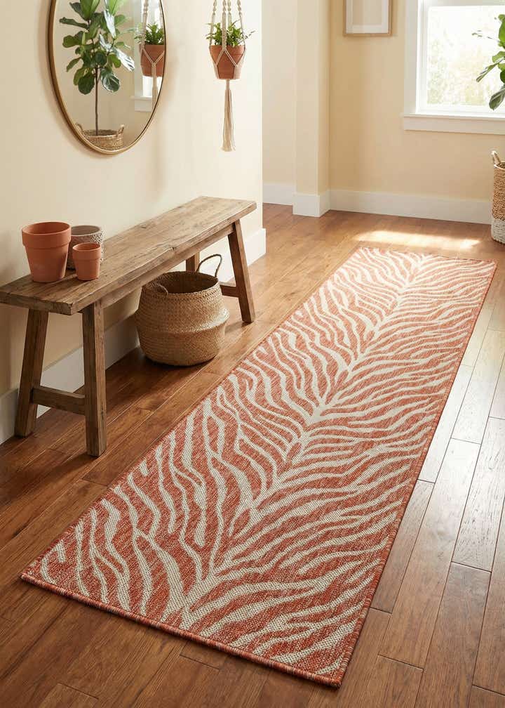2' x 8' Easy-Clean Safari Indoor / Outdoor Runner Rug
