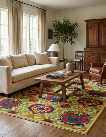 5' x 7' Hand Knotted Kazak Rug