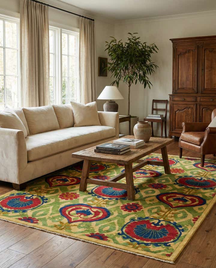 5' x 7' Hand Knotted Kazak Rug