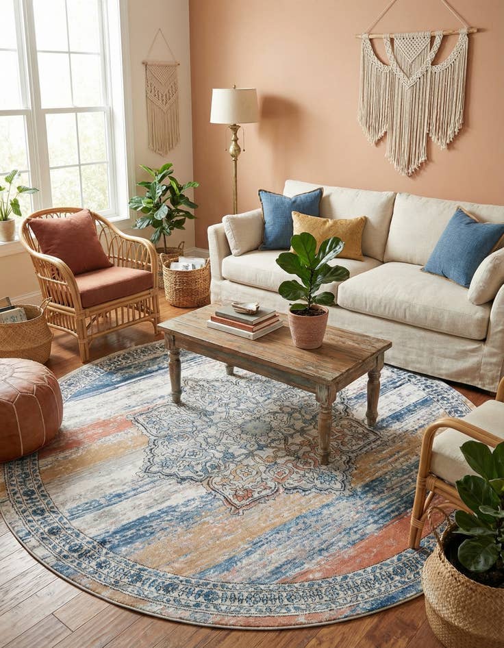 Detail image of 10' x 10' Nyla Round Rug