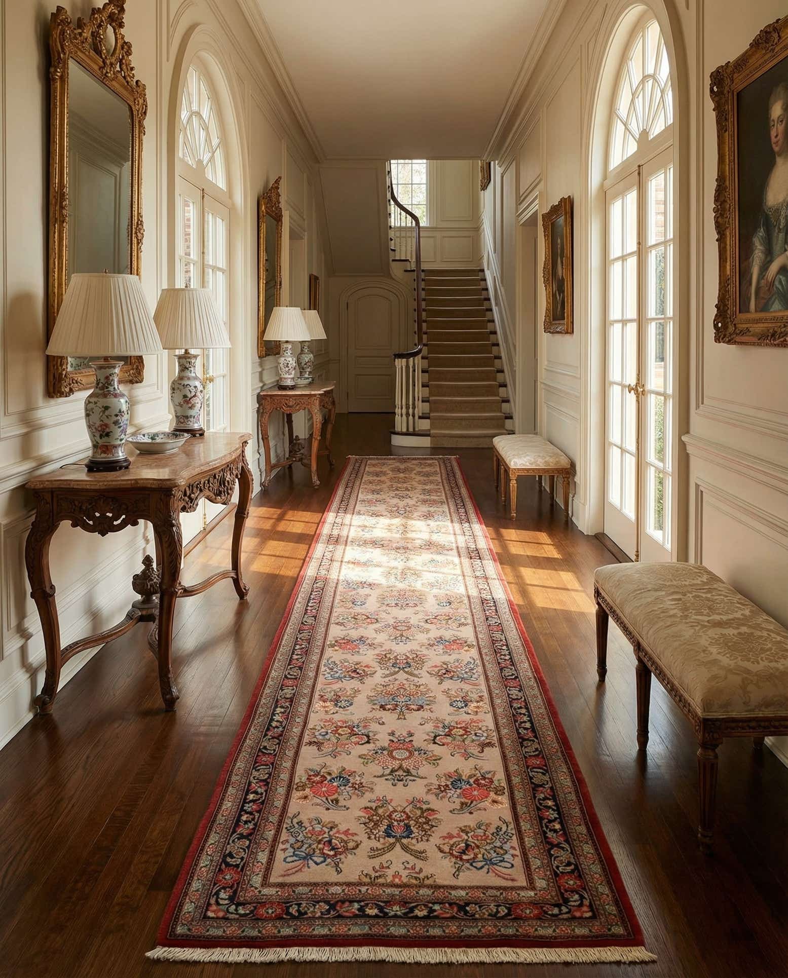 2' 9 x 13' 1 Tabriz Runner Rug