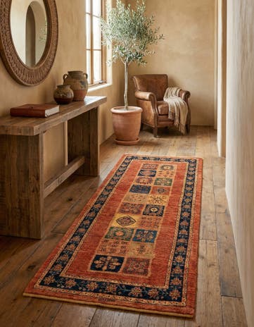 2' 9 x 6' 8 Luribaft Wool Runner Rug