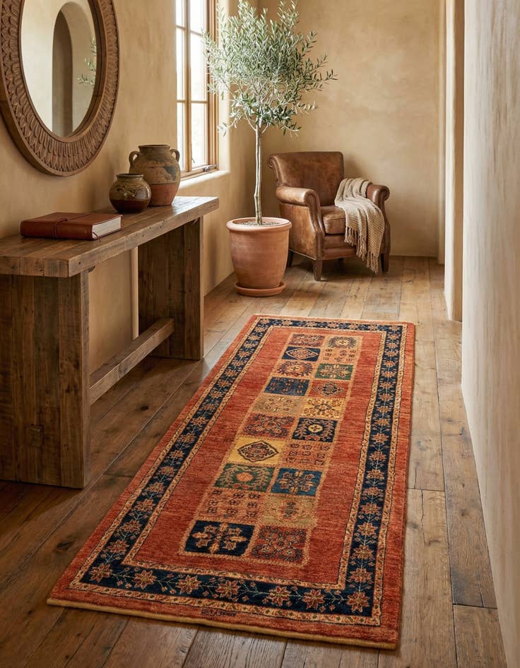 Detail image of 2' 9 x 6' 8 Luribaft Wool Runner Rug