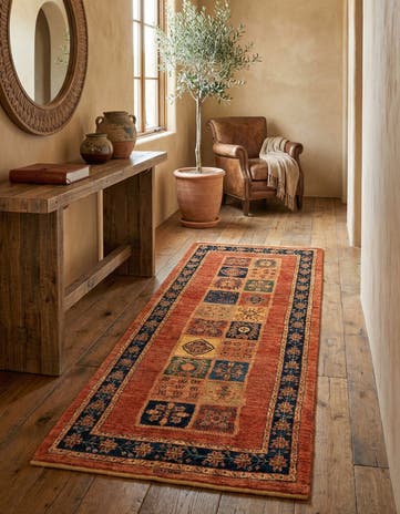 2' 9 x 6' 8 Luribaft Wool Runner Rug