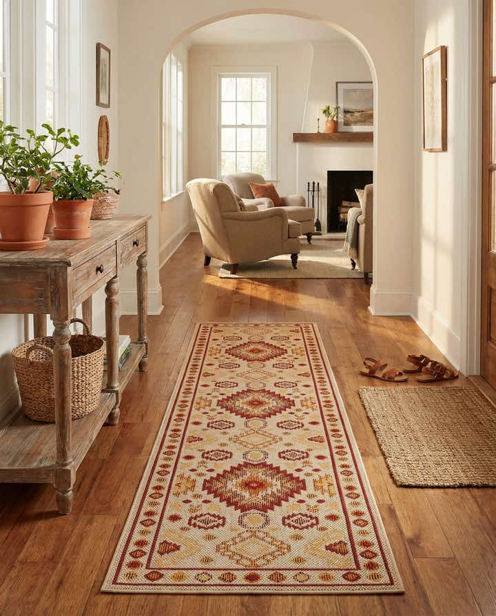 2' 7 x 10' Easy-Clean Baja Indoor / Outdoor Runner Rug