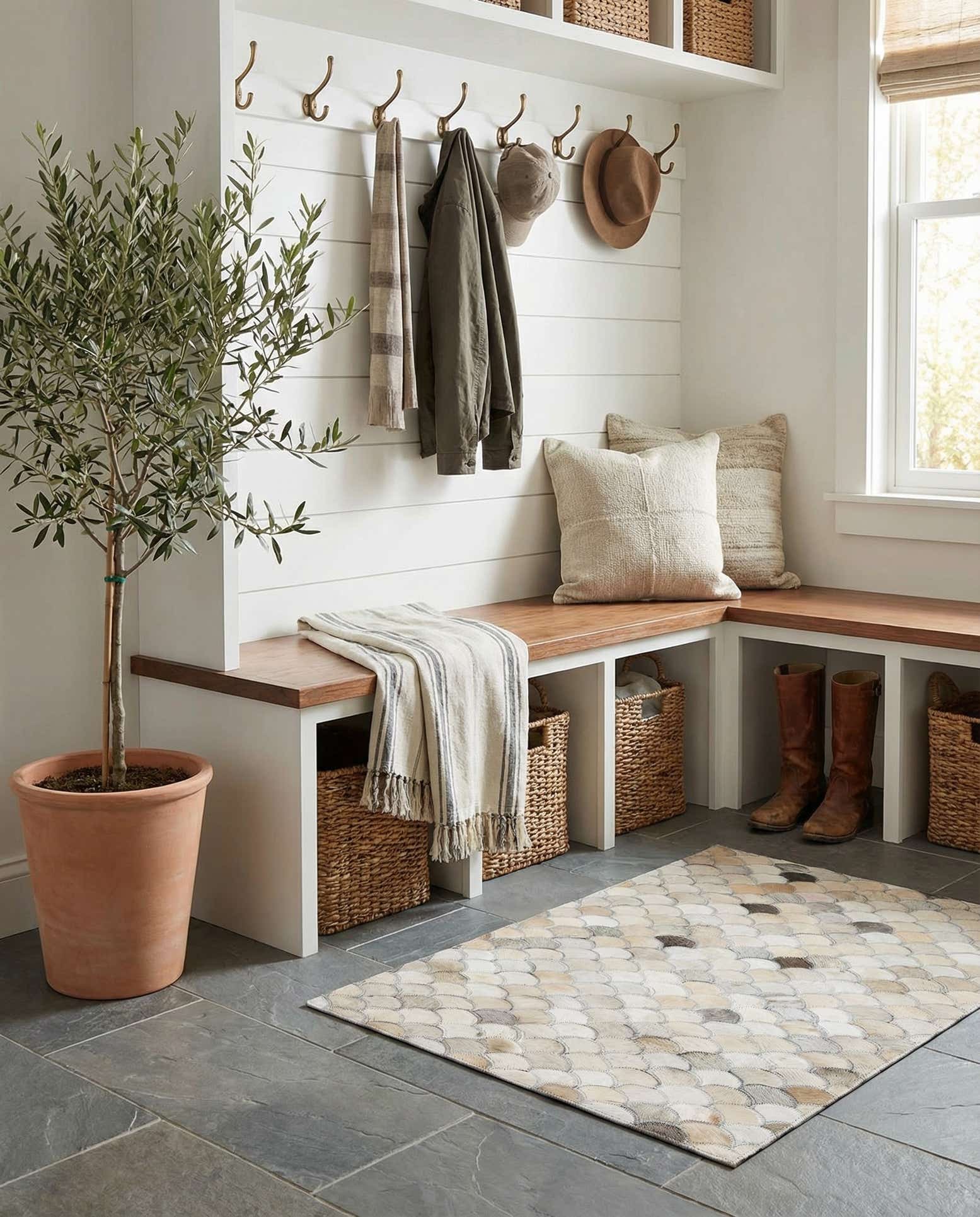 2' x 3' Cowhide Leather Rug