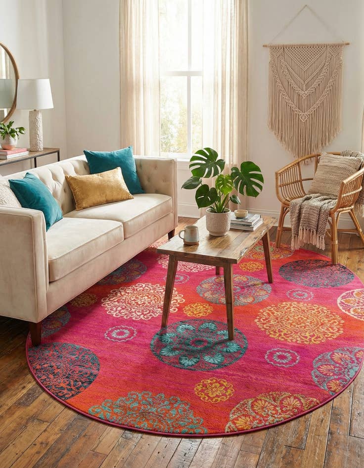 Detail image of 7' 10 x 10' Azalea Oval Rug