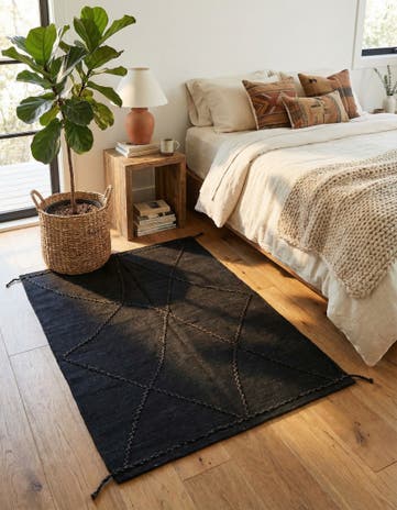 3' 6 x 4' 10 Hand Knotted Moroccan Wool Rug