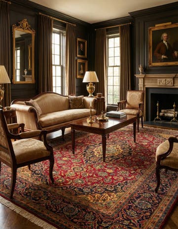 8' 3 x 11' 4 Hand Knotted Kashan Persian Rug