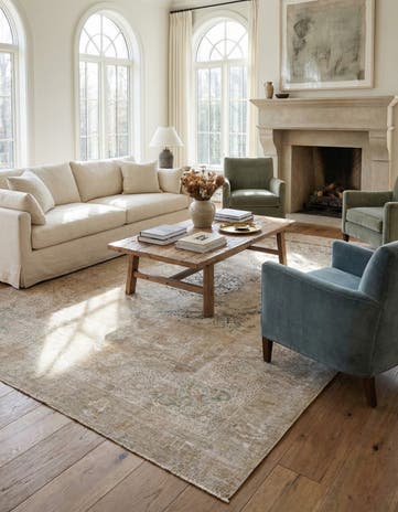 8' 10 x 12' 2 Hand Knotted Ultra Vintage Persian Wool Rug