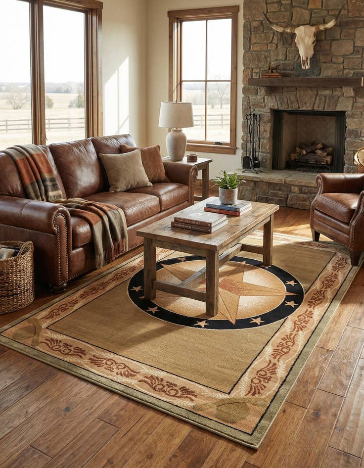 Detail image of 5' 3 x 8' Pioneer Rug