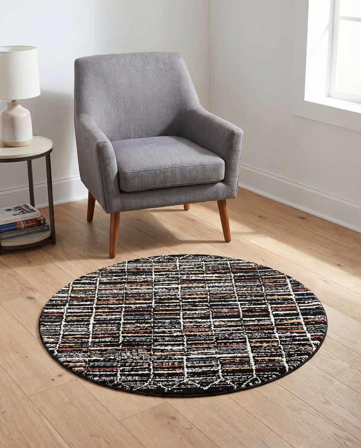 100cm x 100cm Aramis Rond Vloerkleed