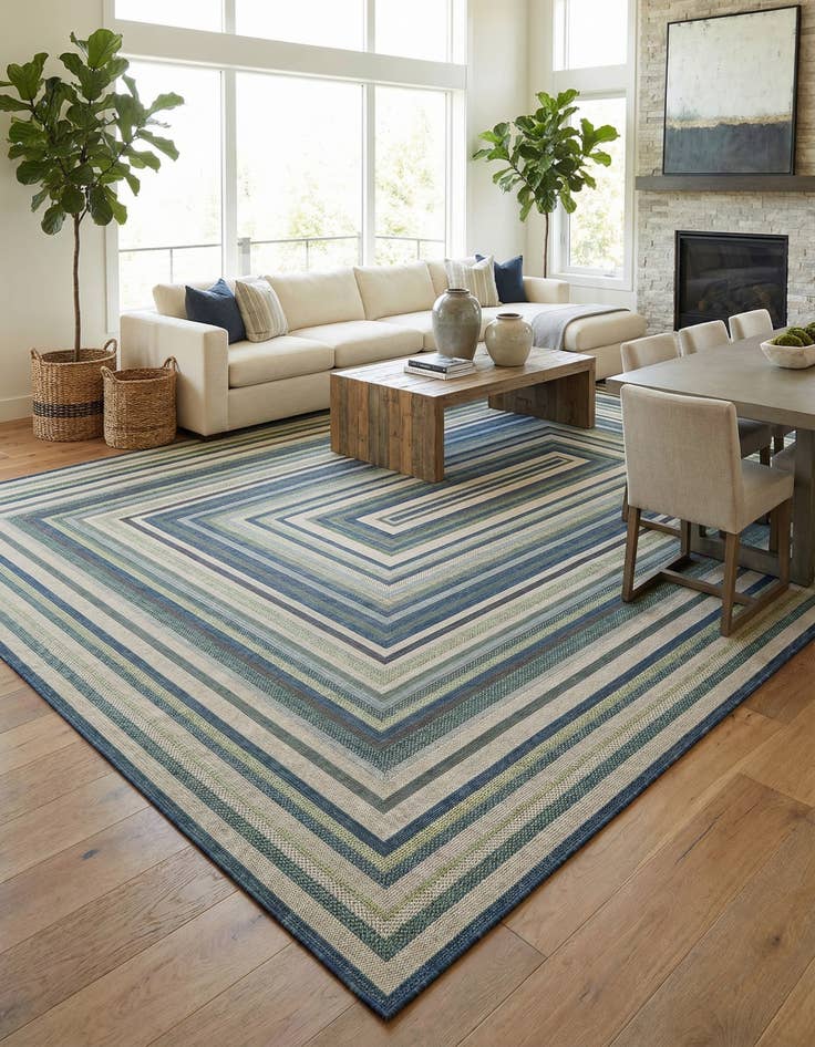 Detail image of 12' x 16'  Washable Baja Indoor / Outdoor Rug