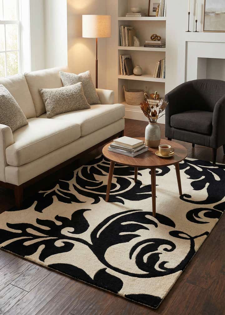 4' x 5' 11 Agra Wool Rug