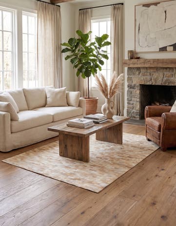 4' 8 x 6' 7 Cowhide Rug