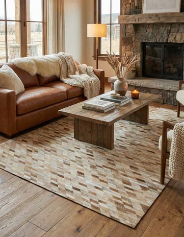 5' 1 x 7' 11 Cowhide - Patchwork Rug