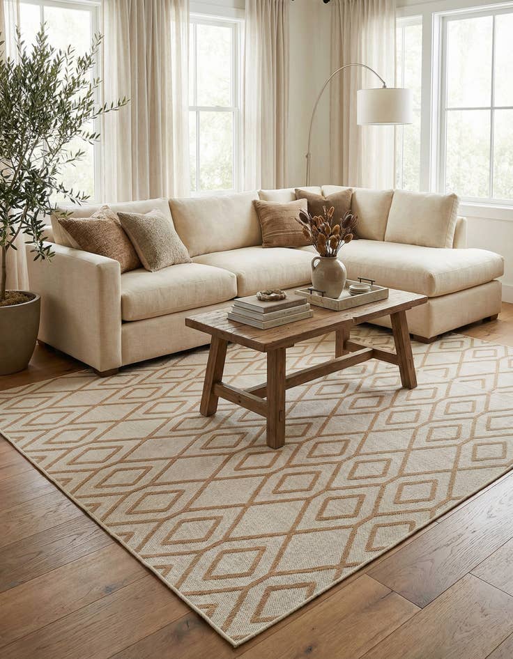 Detail image of 7' x 10' Easy-Clean Jill Zarin Turks and Caicos Indoor / Outdoor Rug
