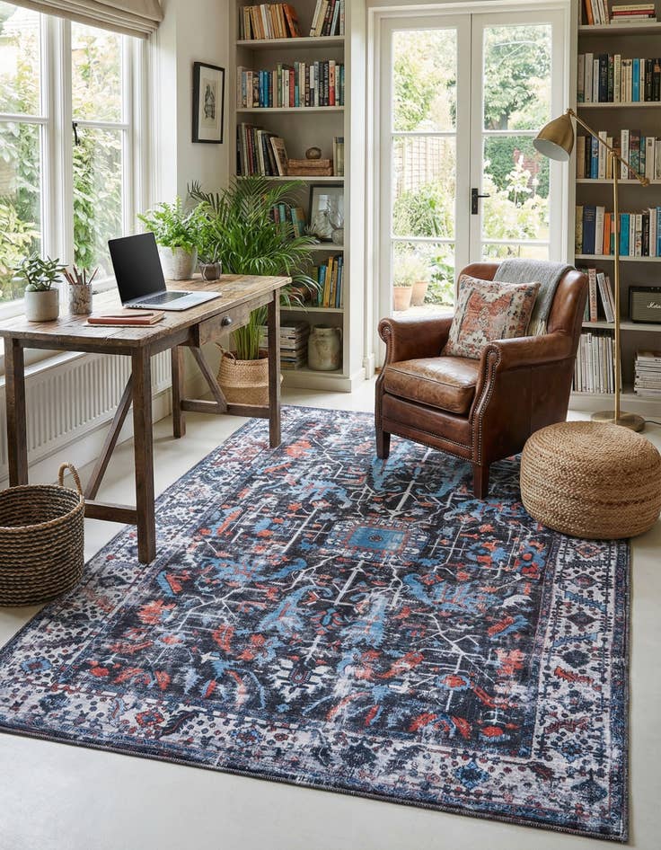 Detail image of 6' x 9'  Washable Mangata Rug