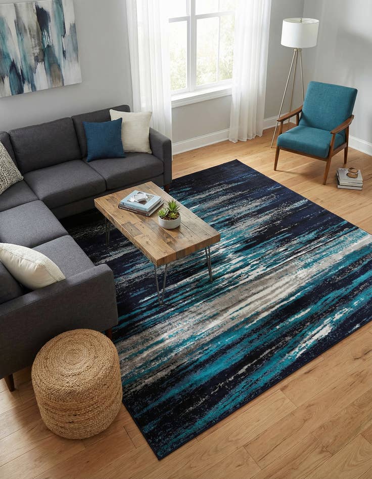 Detail image of 6' 1 x 6' 1 Metropolis Square Rug