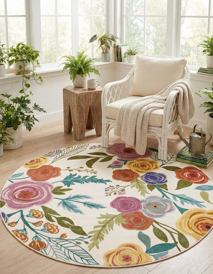 6' x 6' Blossom Round Rug