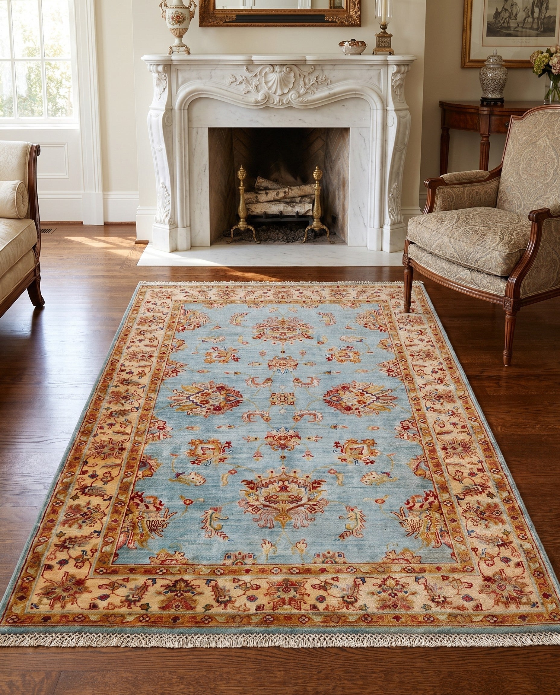 4' 2 x 6' 1 Hand Knotted Ariana Ziegler Rug