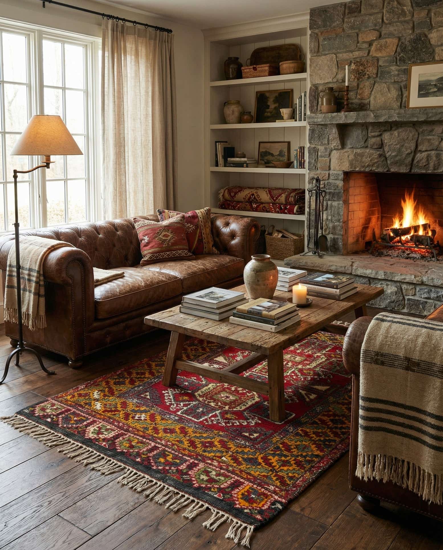 4' 2 x 6' 10 Hand Knotted Anatolian Wool Rug