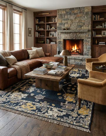 8' 1 x 10' 5 Hand Knotted Darya Wool Rug
