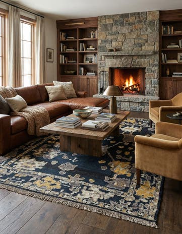8' 1 x 10' 5 Hand Knotted Darya Wool Rug