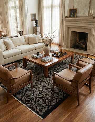 9' x 12' 2 Hand Knotted Darya Wool Rug