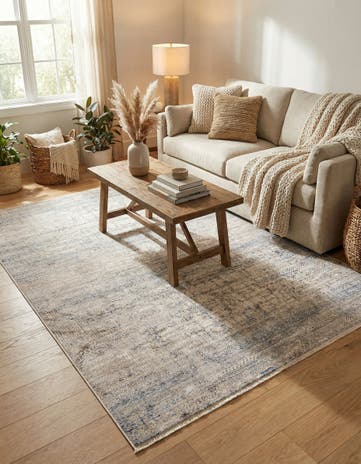 Gray Blue Deepa Rug