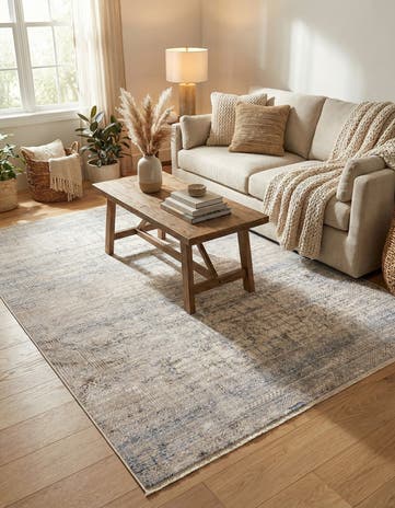 Gray Blue Deepa Rug