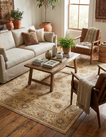 4' 1 x 6' Hand Knotted Peshawar Ziegler Rug