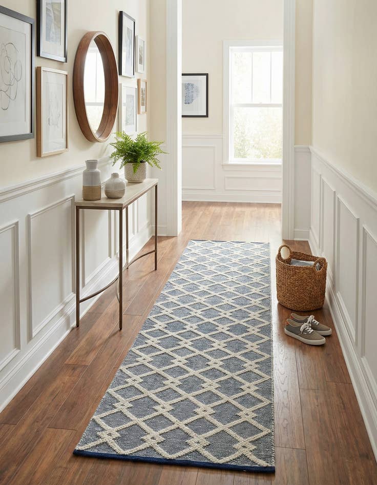 Detail image of  2' 7 x 12'  Hand Knotted Jill Zarin Dorset Runner Rug