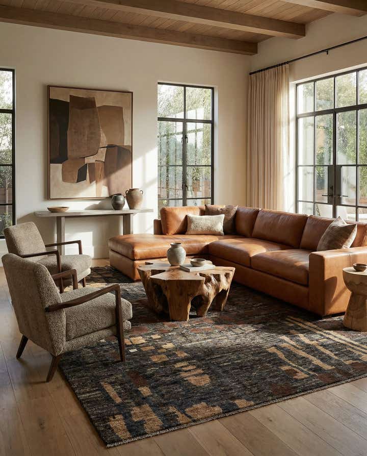 9' 1 x 11' 11 Hand Knotted Beni Marok Rug