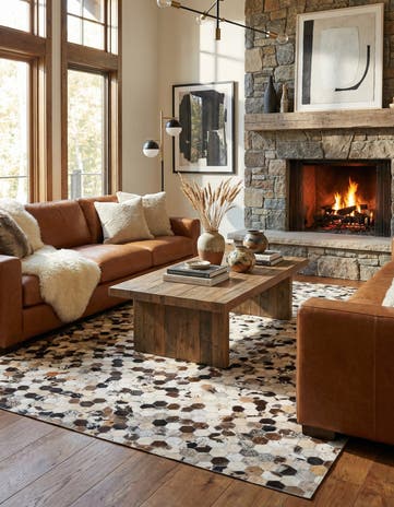 5' x 8' Cowhide Rug
