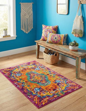 Orange Calypso Rug