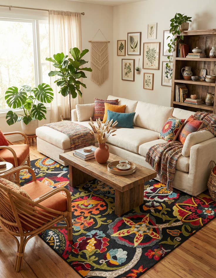 Detail image of 9' x 12'  Washable Casablanca Indoor / Outdoor Rug