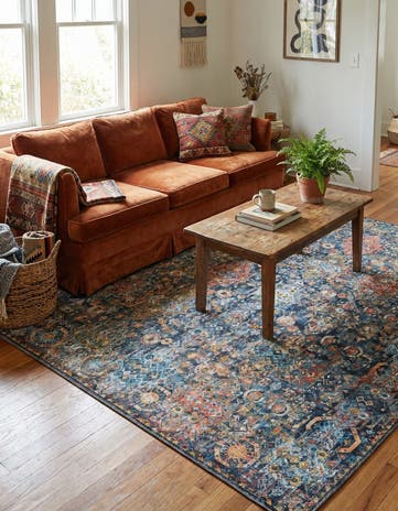 Washable Timeless Square Rug