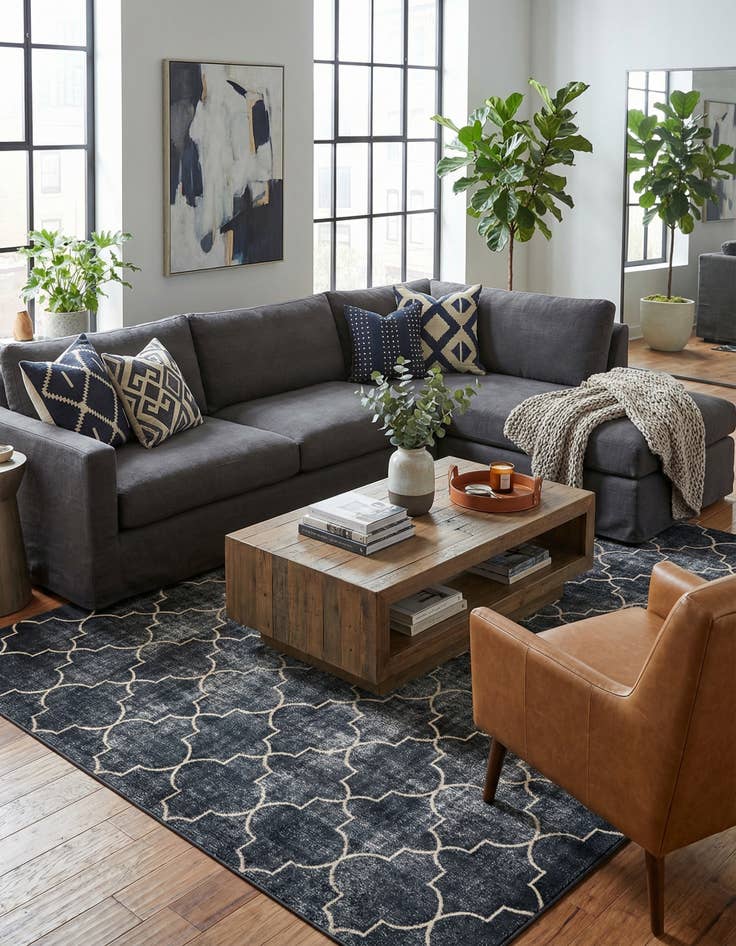 Detail image of 9' x 12' Uptown Lincoln Center Rug