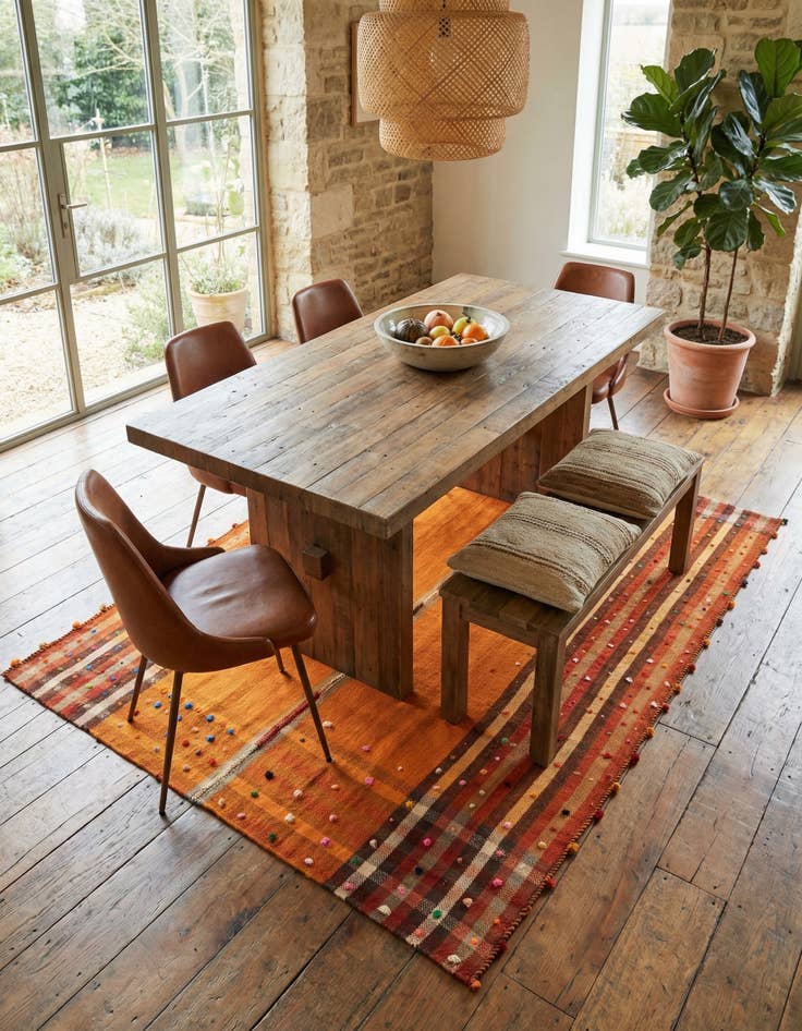 Detail image of 4' 11 x 6' 7 Jajim Rug