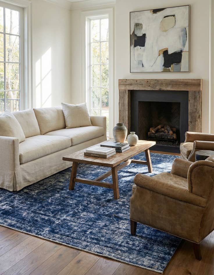 Detail image of 8' 9 x 11' 6  Hand Knotted Ultra Vintage Persian Wool Rug