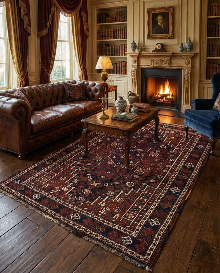 5' 3 x 7' Shiraz Wool Rug