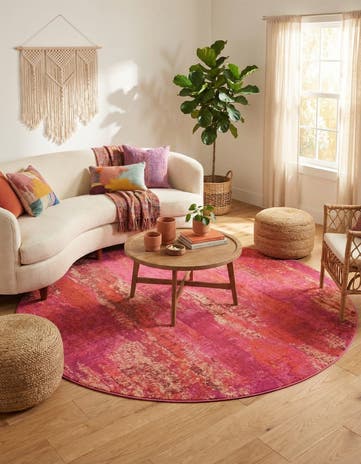 8' x 8' Washable Sevilla Round Rug