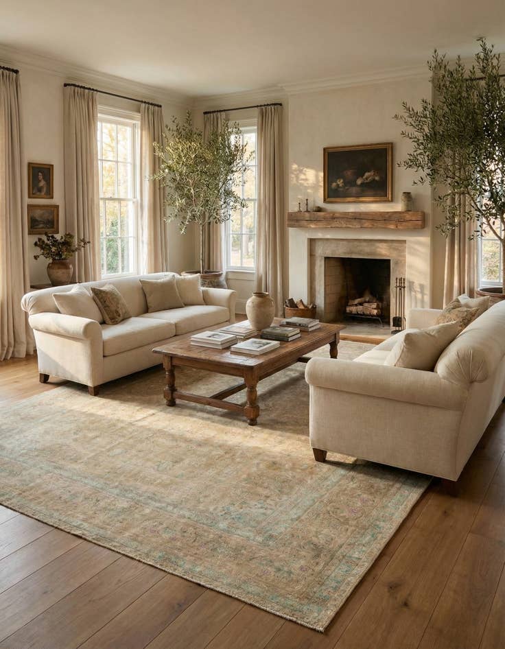 Detail image of  9' 7 x 12' 6  Hand Knotted Ultra Vintage Persian Wool Rug